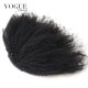 Afro Kinky Curly 4B 4C Clip-in Top Closure Ponytail African American Human Virgin Hair Extension Drawstring Puff Ponytail Hairpiece Natural Color